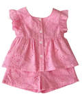 Pink Eyelet 2 Piece Set