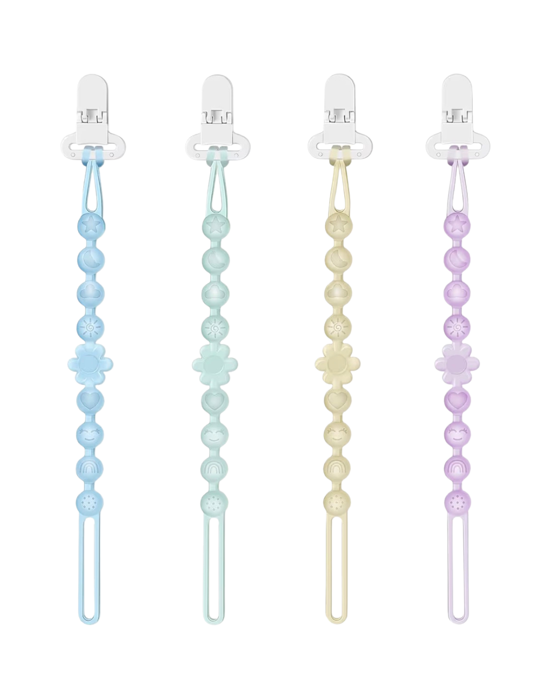 Jelly Flower Pacifier Clip