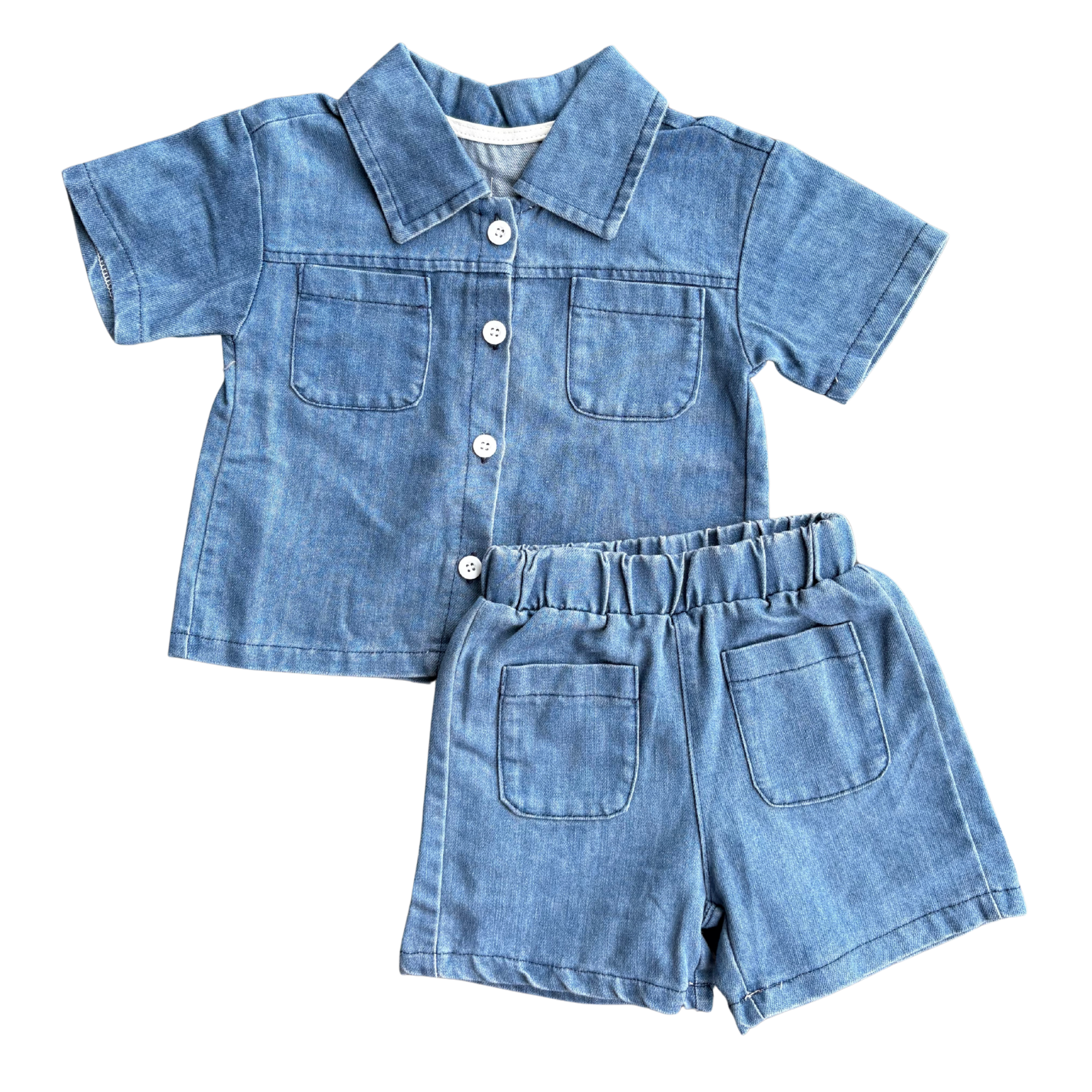 Dark Denim 2 Piece Set