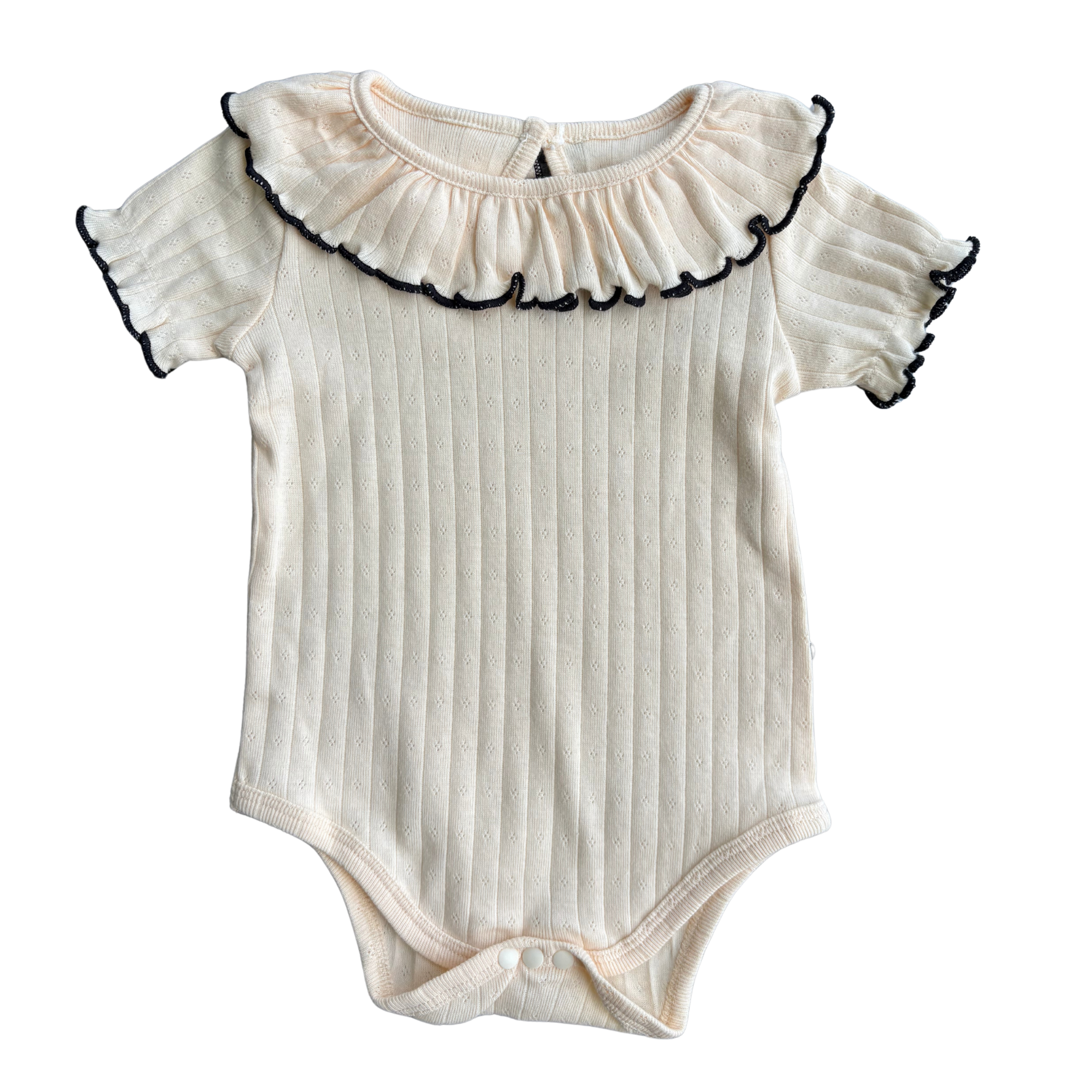 Ruffle Knitted Onesie