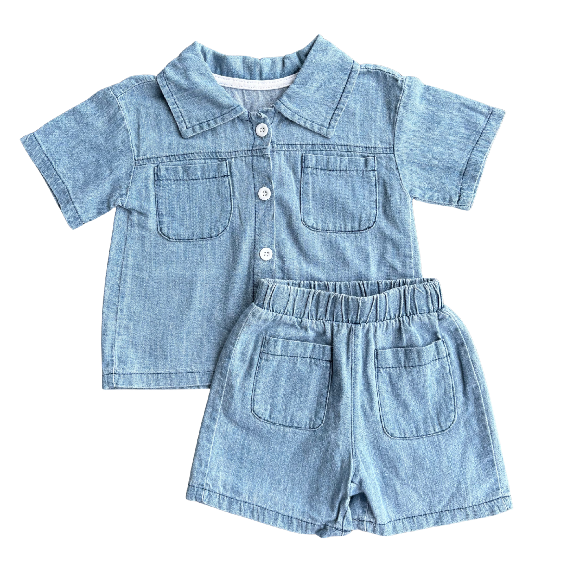 Light Denim 2 Piece Set