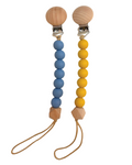 Wooden Bead Pacifier Clip