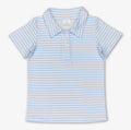 Baby Blue Striped Polo