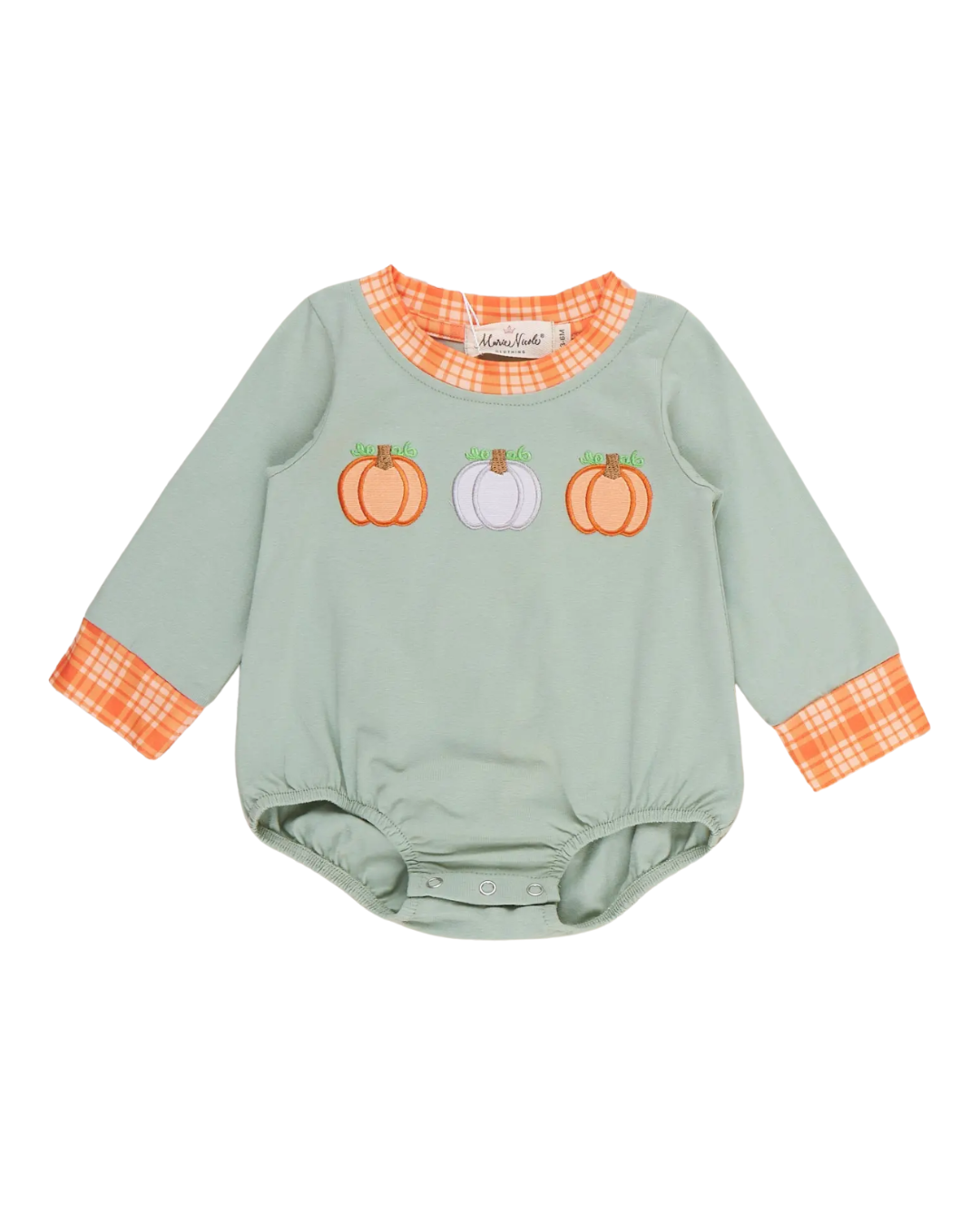 Orange Checkered Pumpkin Long sleeve