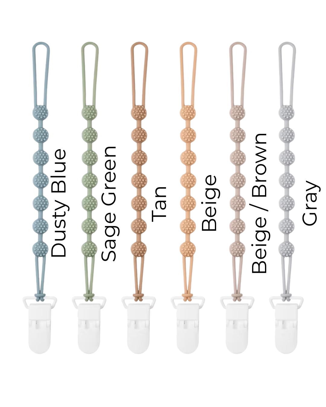 Ribbed Pacifier Clip