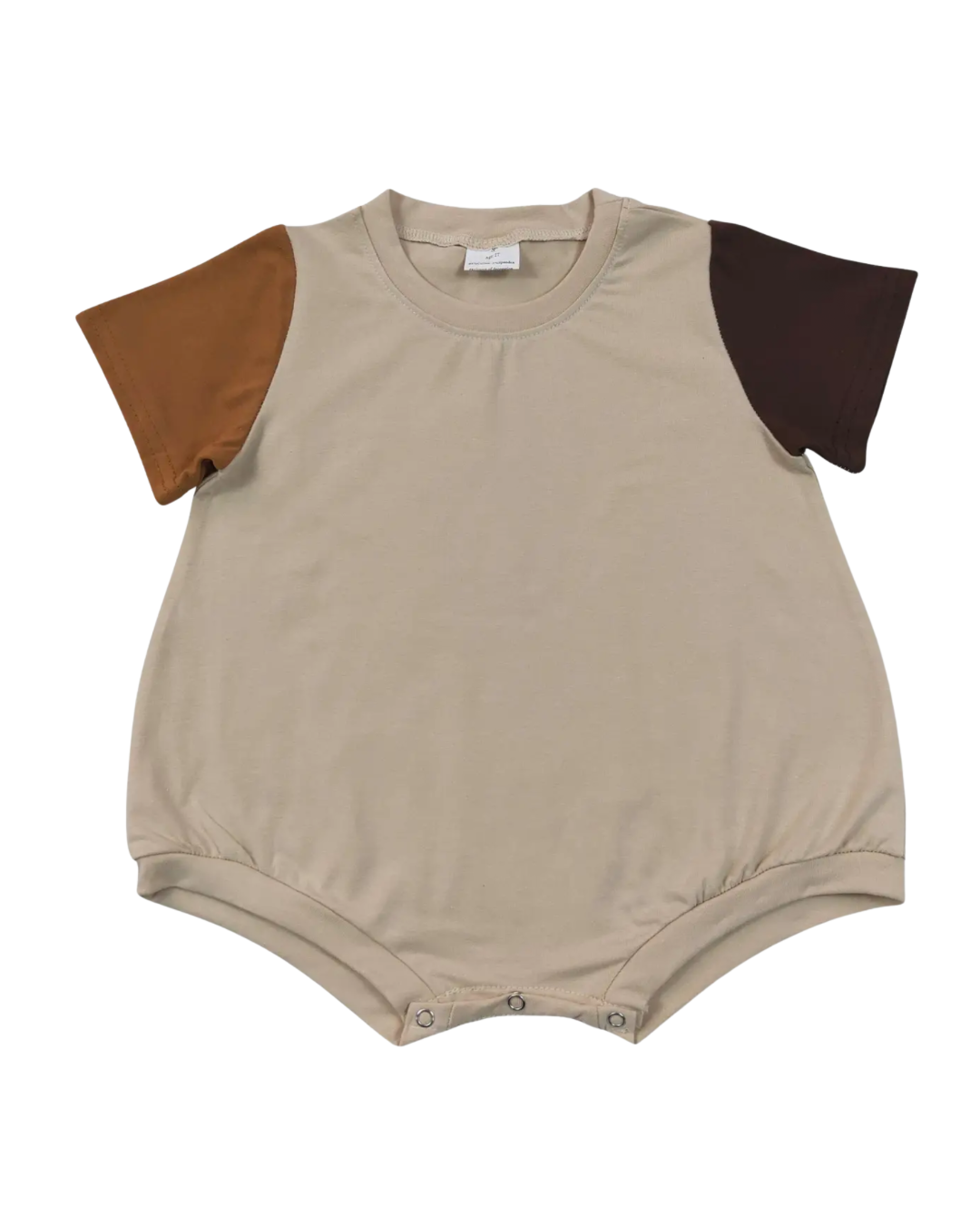 Brown Block Onesie