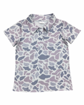 Camo Button Up Polo
