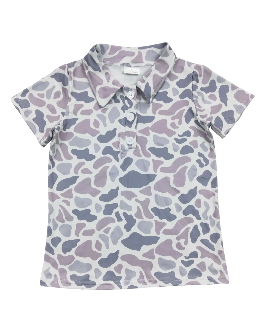 Camo Button Up Polo